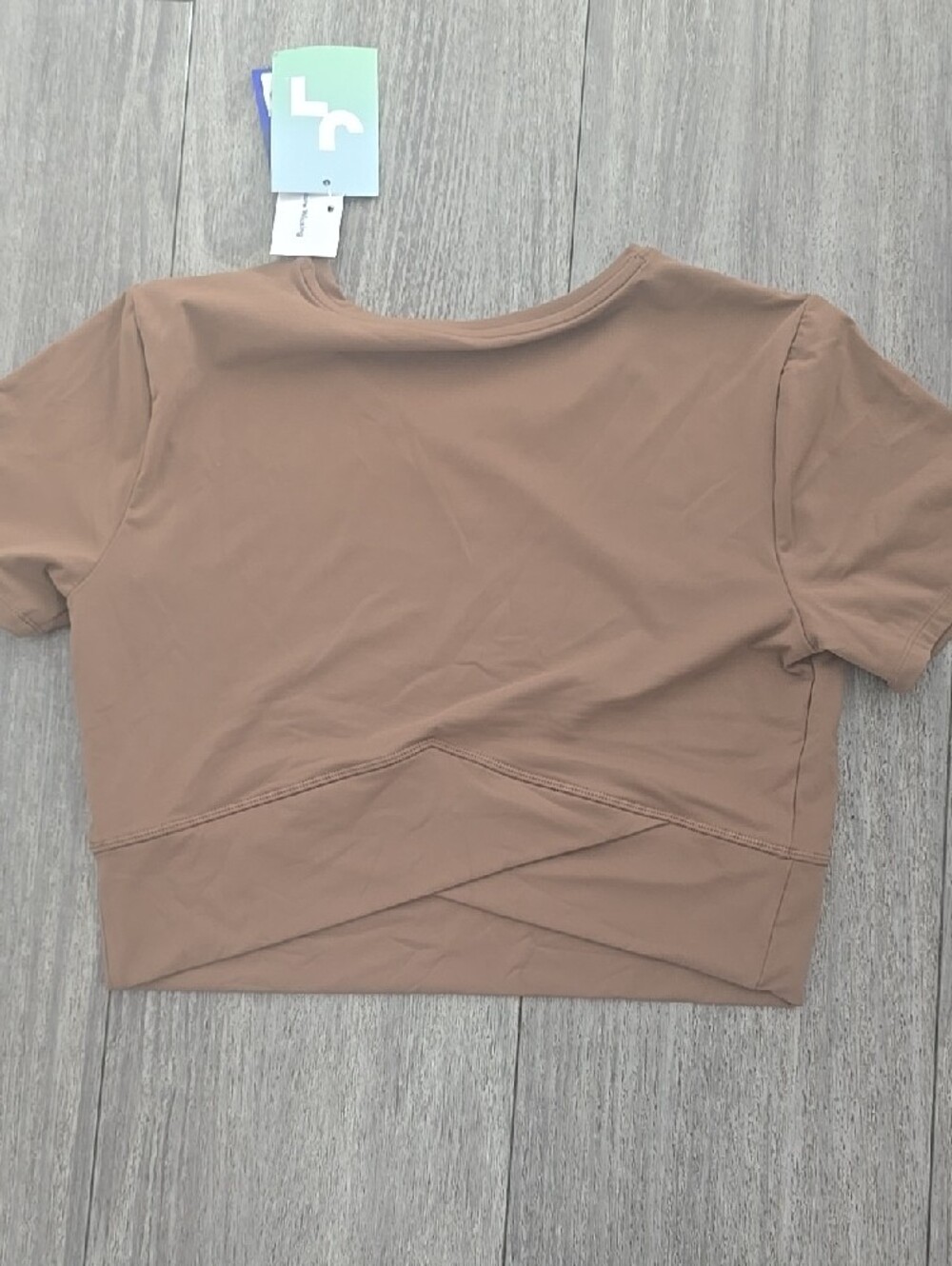 JoyLab Soft Mocha Cropped Active Tee - Women - Picture 5 of 8